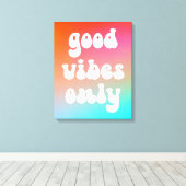 火と空のグラデーションの良い雰囲気のみ キャンバスプリント (インサイチュ (ウッドフロア))