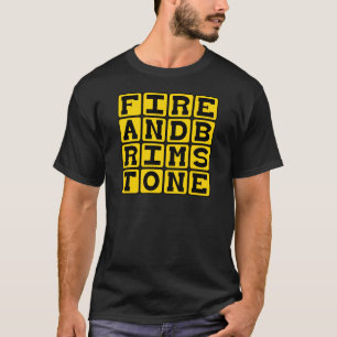 火と縁石、宗教熱狂 Tシャツ