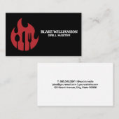 火と食器類 | 料理 名刺 (正面/裏面)