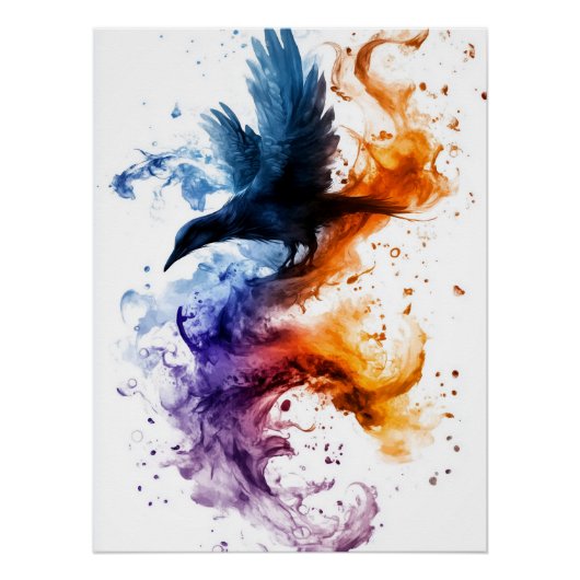 火と魔法を介して魔法の渡り烏 ポスター (正面)