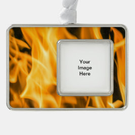 火によって組み立てられるオーナメント シルバープレートフレームオーナメント