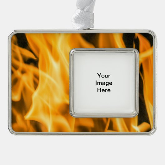 火によって組み立てられるオーナメント シルバープレートフレームオーナメント (正面)