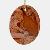 火によって腐食させる砂漠の石の詳細の谷 セラミックオーナメント (右)