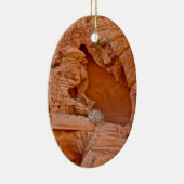 火によって腐食させる砂漠の石の詳細の谷 セラミックオーナメント (右)