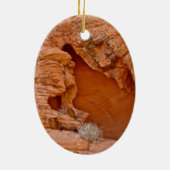 火によって腐食させる砂漠の石の詳細の谷 セラミックオーナメント (裏面)