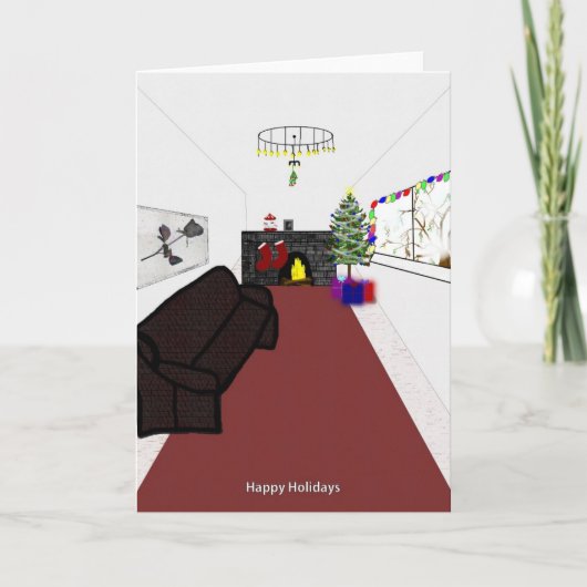 火によるクリスマス シーズンカード (正面)