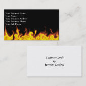 火に 名刺 (正面/裏面)