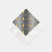 火のうさぎの年 縁ありカクテルナプキン (角)