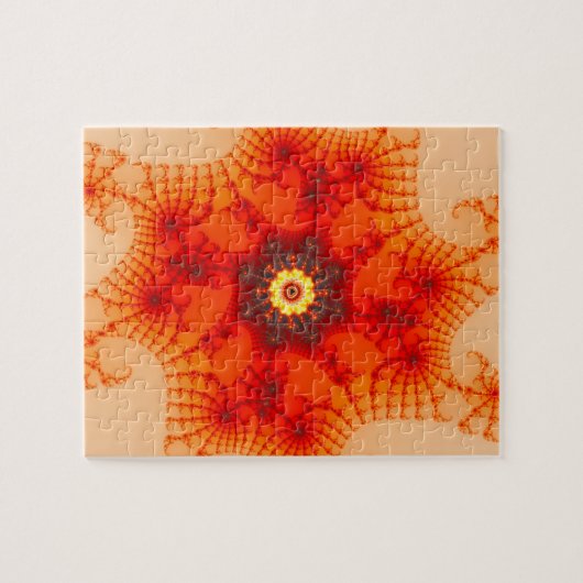 火のくもの巣 – フラクタルアート ジグソーパズル (横)