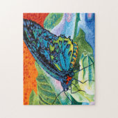 火のついた蝶II ジグソーパズル (縦)