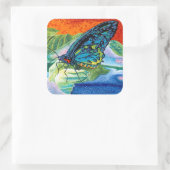 火のついた蝶II スクエアシール (バッグ)