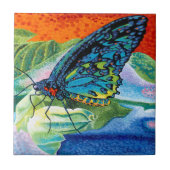 火のついた蝶II タイル (正面)