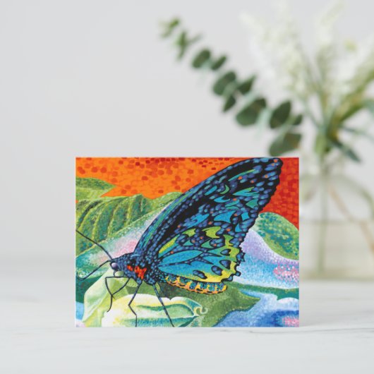 火のついた蝶II ポストカード (スタンド正面)