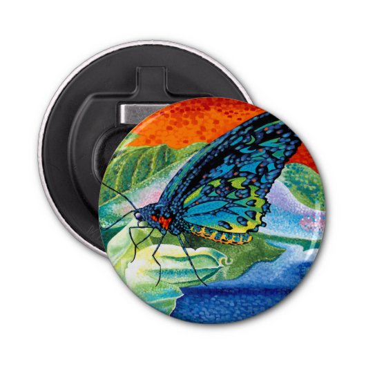 火のついた蝶II 栓抜き (正面)