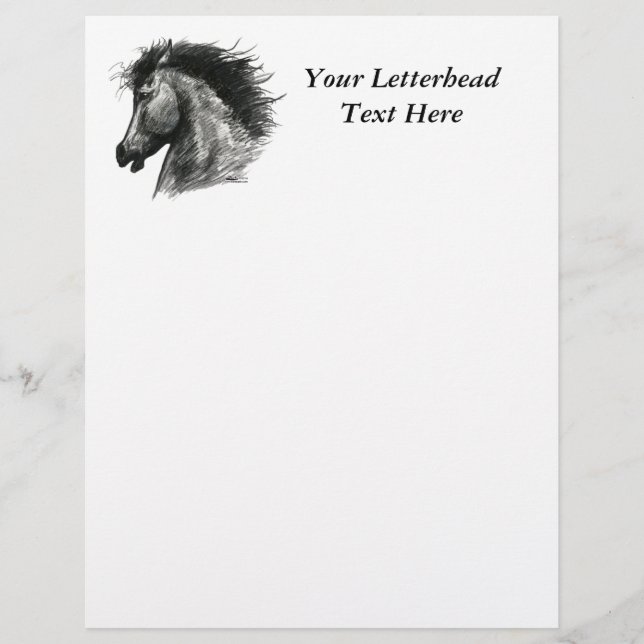 火のような野生の馬 (正面)