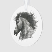 火のような野生の馬 オーナメント (正面)