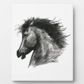 火のような野生の馬 フォトプラーク (正面)