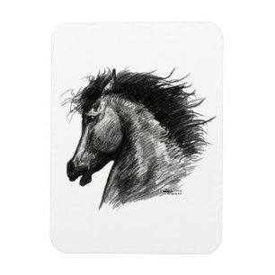火のような野生の馬 マグネット
