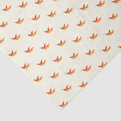 "火のように激しく1つの"ハチドリのプリント 薄葉紙 (詳細)