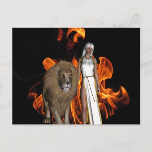 火のウォーク ポストカード (正面)