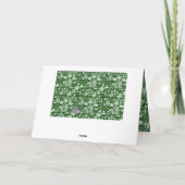 火のクリスマスカードのおもしろいなサンタ シーズンカード (裏面)