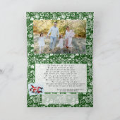 火のクリスマスカードのおもしろいなサンタ シーズンカード (内部)