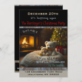 火のクリスマスパーティー 招待状 (正面/裏面)