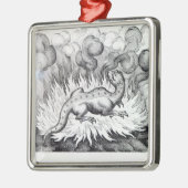 火のサンショウウオの生命として メタルオーナメント (左)