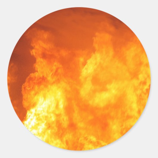 火のシール ラウンドシール (正面)