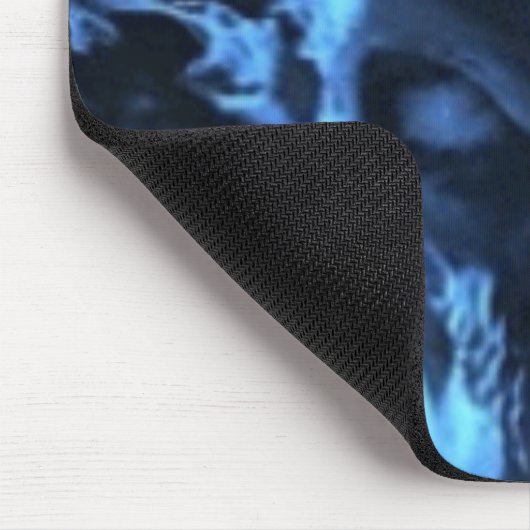 火のスカル マウスパッド (コーナー)