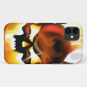 火のスカル Case-Mate iPhoneケース (裏面(横))