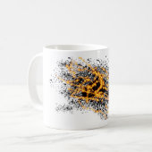 火のスプラッシュ「ファイアボールシリーズ」 コーヒーマグカップ (正面左)