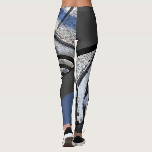 火のスワッグは都市VibeのレギンスYotigoを黒くします レギンス (裏面)