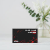 火のデザインの名刺 名刺 (スタンド正面)