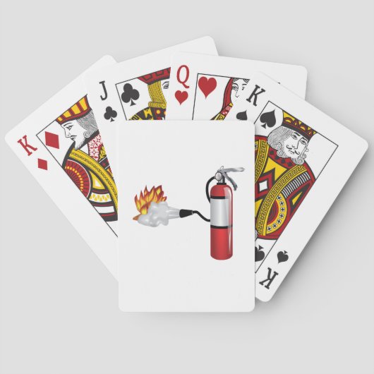 火のトランプを消す消火器 トランプ (裏面)