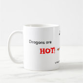 火のドラゴンのマグ コーヒーマグカップ (左)