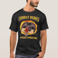 火のドラゴンのTシャツの下の戦闘の医者の勇気