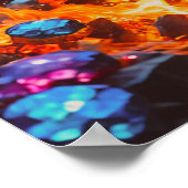 火のドラゴンポスター ポスター (角)