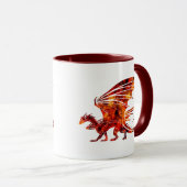 火のドラゴン マグカップ (正面右)