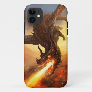 火のドラゴン iPhone 11 ケース