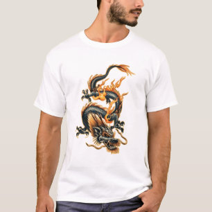 火のドラゴン Tシャツ