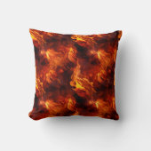 火のパターン クッション (正面)