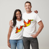 火のフェニックス鳥神話の火の鳥の炎 Tシャツ (ユニセックス)