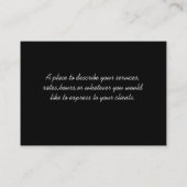 火のフォント 名刺 (裏面)