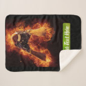 火のフットボール シェルパブランケット (正面(横))