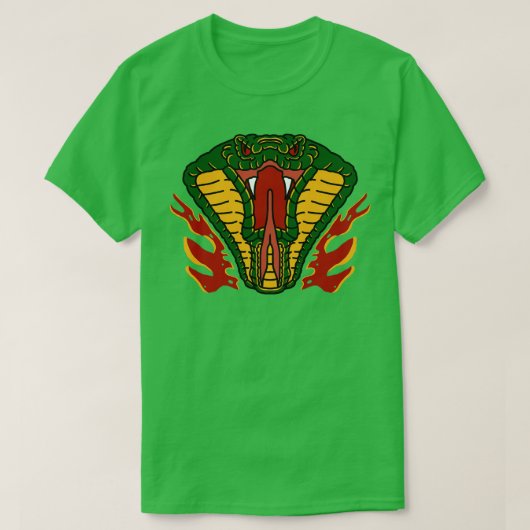 火のヘビ Tシャツ (デザイン正面)