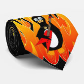 火のペンギン ネクタイ (ロール)