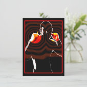 火のボクシングの握りこぶし 招待状 (スタンド正面)