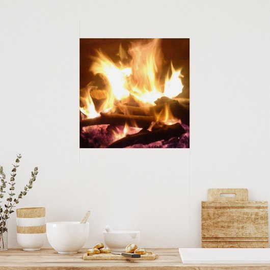火のポスター ポスター (キッチン)