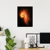 火のポスター ポスター (ホームオフィス)